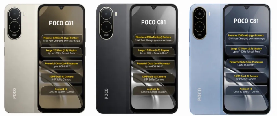 POCO C81, POCO C81x