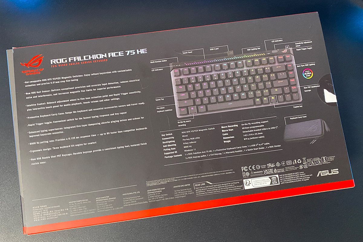 ASUS ROG Falchion Ace 75 HE