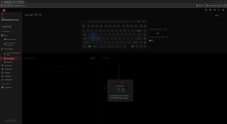 ASUS ROG Falchion Ace 75 HE