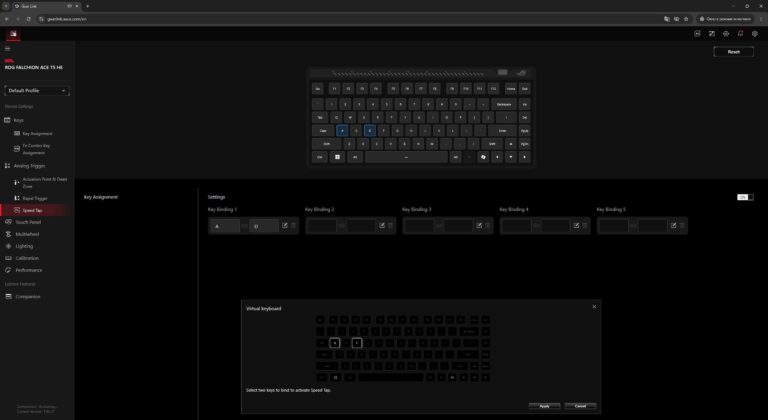 ASUS ROG Falchion Ace 75 HE