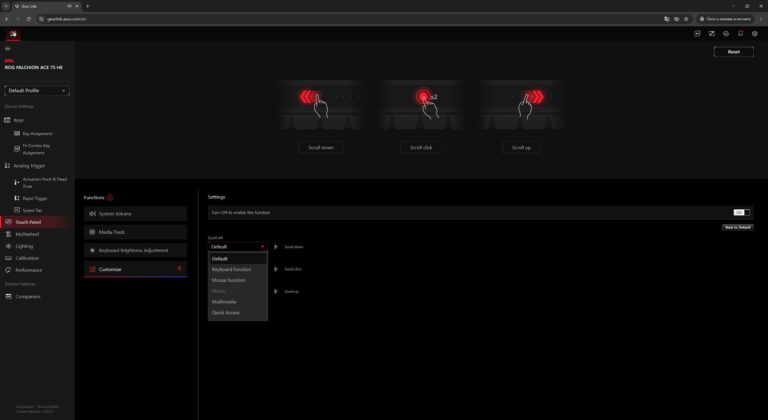 ASUS ROG Falchion Ace 75 HE