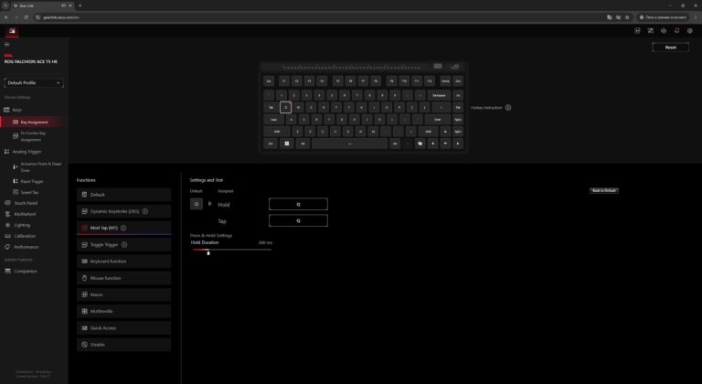 ASUS ROG Falchion Ace 75 HE
