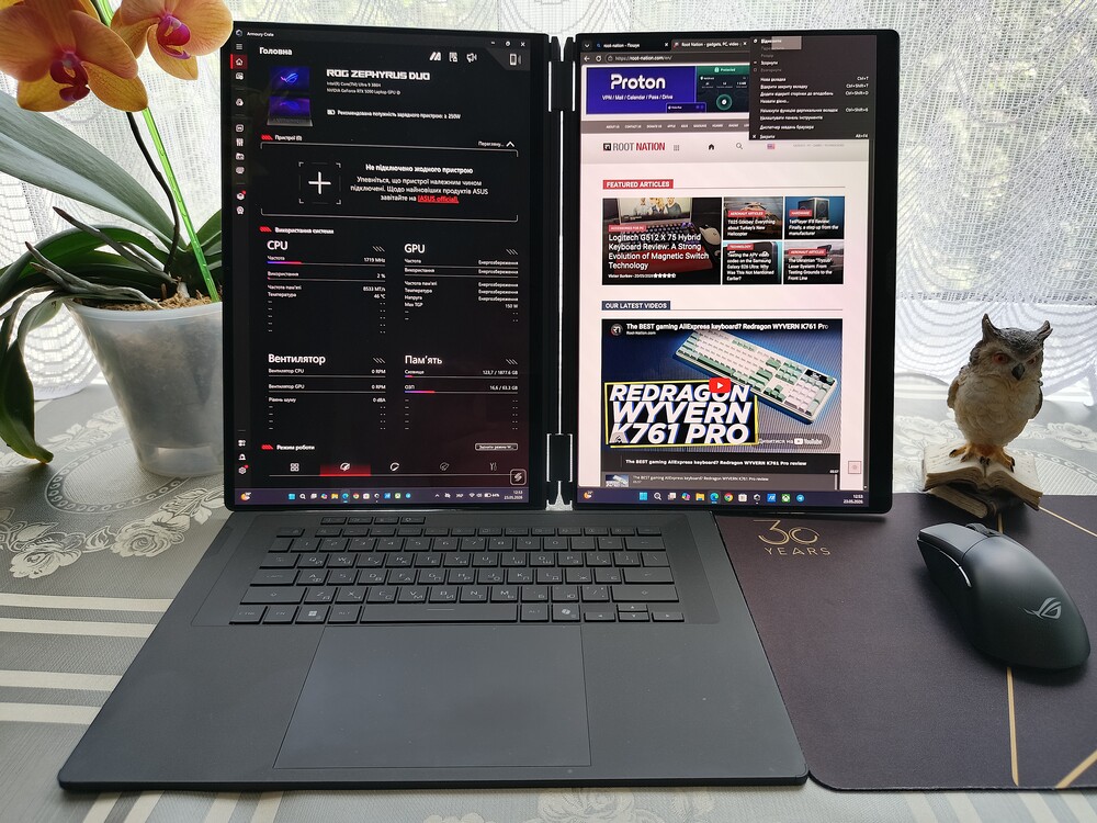 Огляд ноутбука ASUS ROG Zephyrus Duo GX651 (2026) - Root-Nation.com