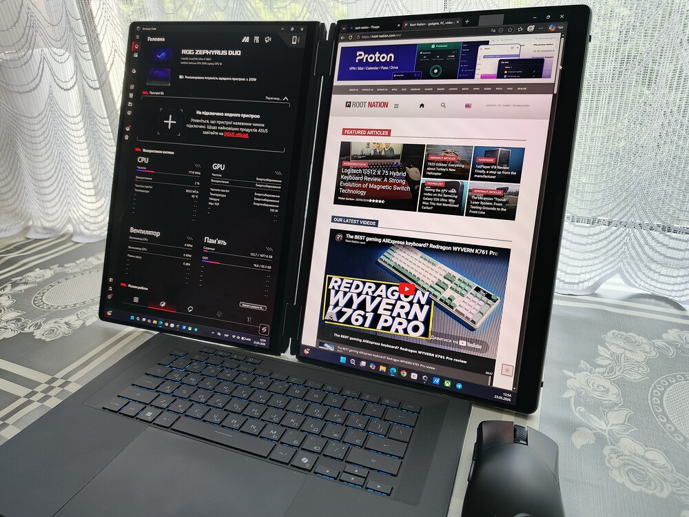 Огляд ноутбука ASUS ROG Zephyrus Duo GX651 (2026) - Root-Nation.com