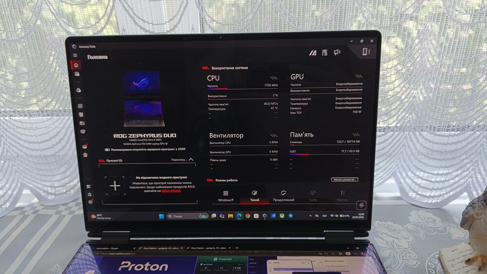 Огляд ноутбука ASUS ROG Zephyrus Duo GX651 (2026) - Root-Nation.com