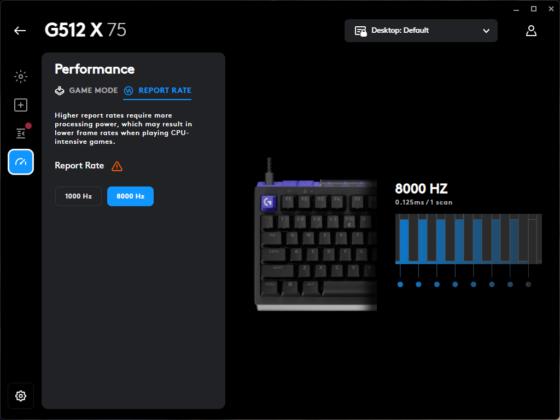 Logitech G512 X 75 - G Hub