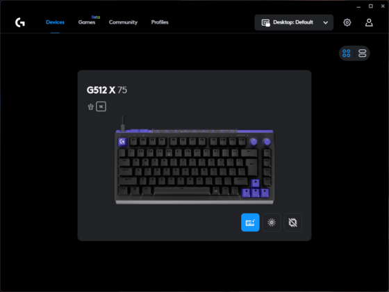 Logitech G512 X 75 - G Hub