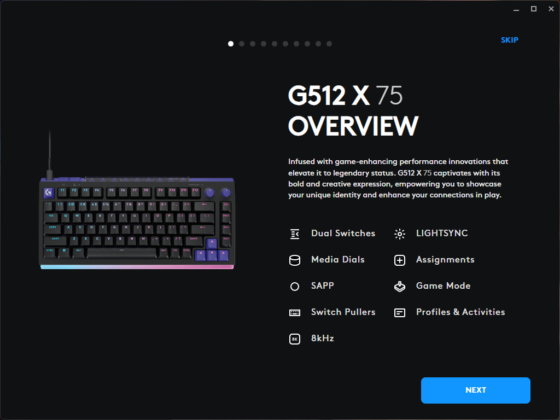 Logitech G512 X 75 - G Hub