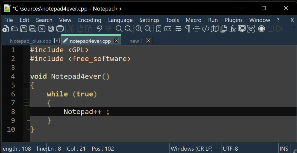 Notepad ++ for Mac 