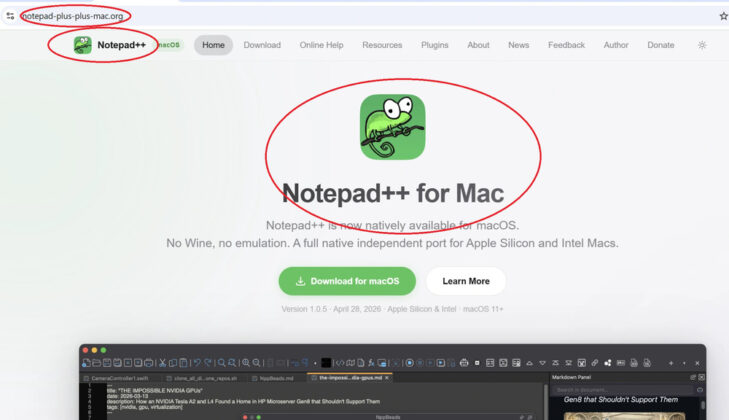 Notepad ++ for Mac