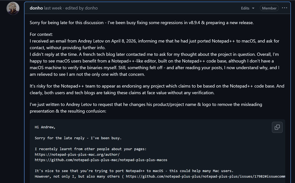 Notepad ++ for Mac 