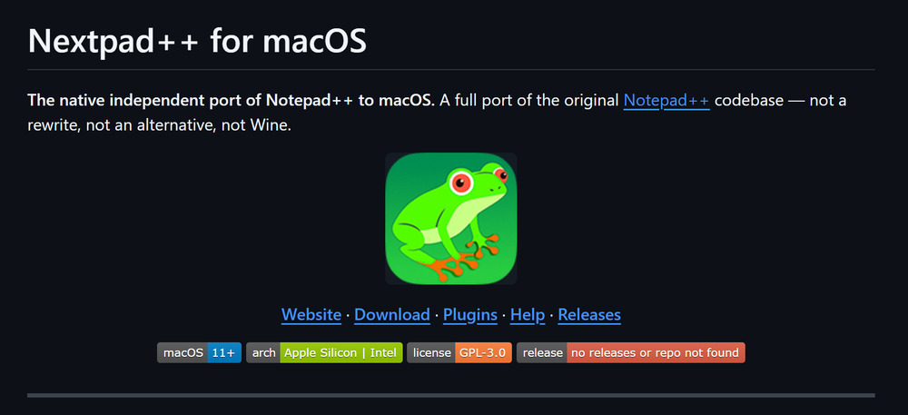 Notepad ++ for Mac 