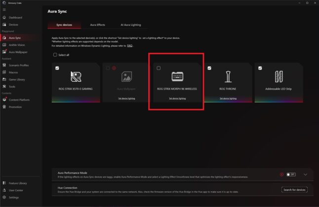 ASUS ROG Strix Morph 96 Wireless