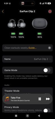 EarFun Clip 2 Mobile App