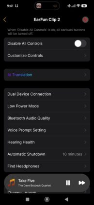 EarFun Clip 2 Mobile App