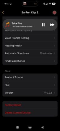 EarFun Clip 2 Mobile App