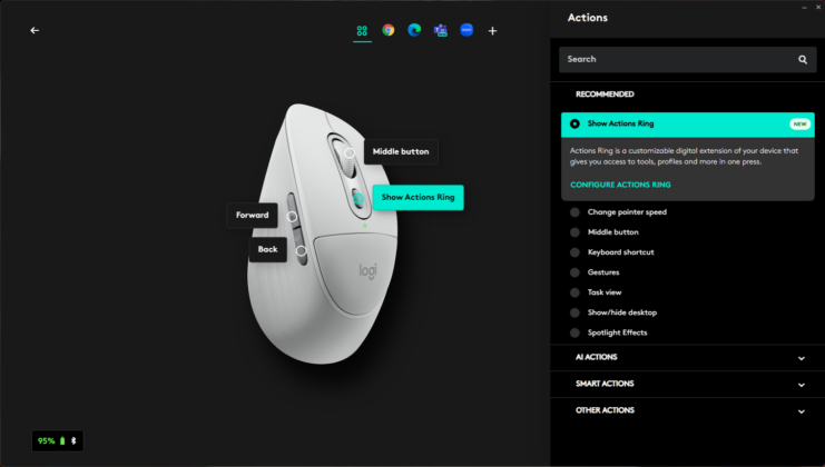 Logitech M850 L: Logi Options+