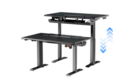 DXRacer Tidal XL Gaming Desk height adjustment black