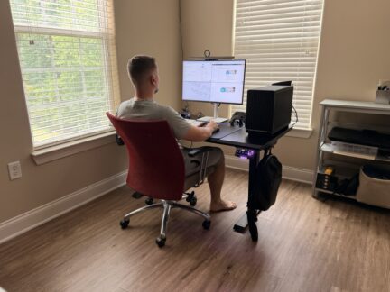 DXRacer Tidal XL seated height