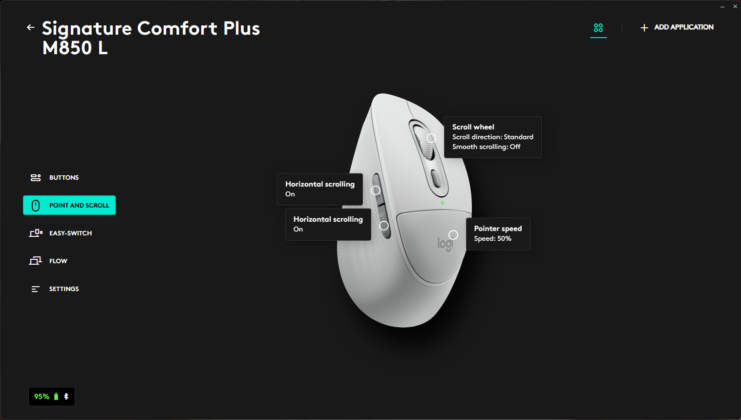 Logitech M850 L: Logi Options+