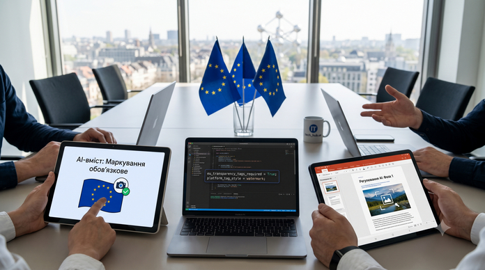 ЄС висуває жорсткий ультиматум: AI-контент маркуватимуть уже з цієї неділі ЄС висуває жорсткий ультиматум: AI-контент маркуватимуть уже з цієї неділі