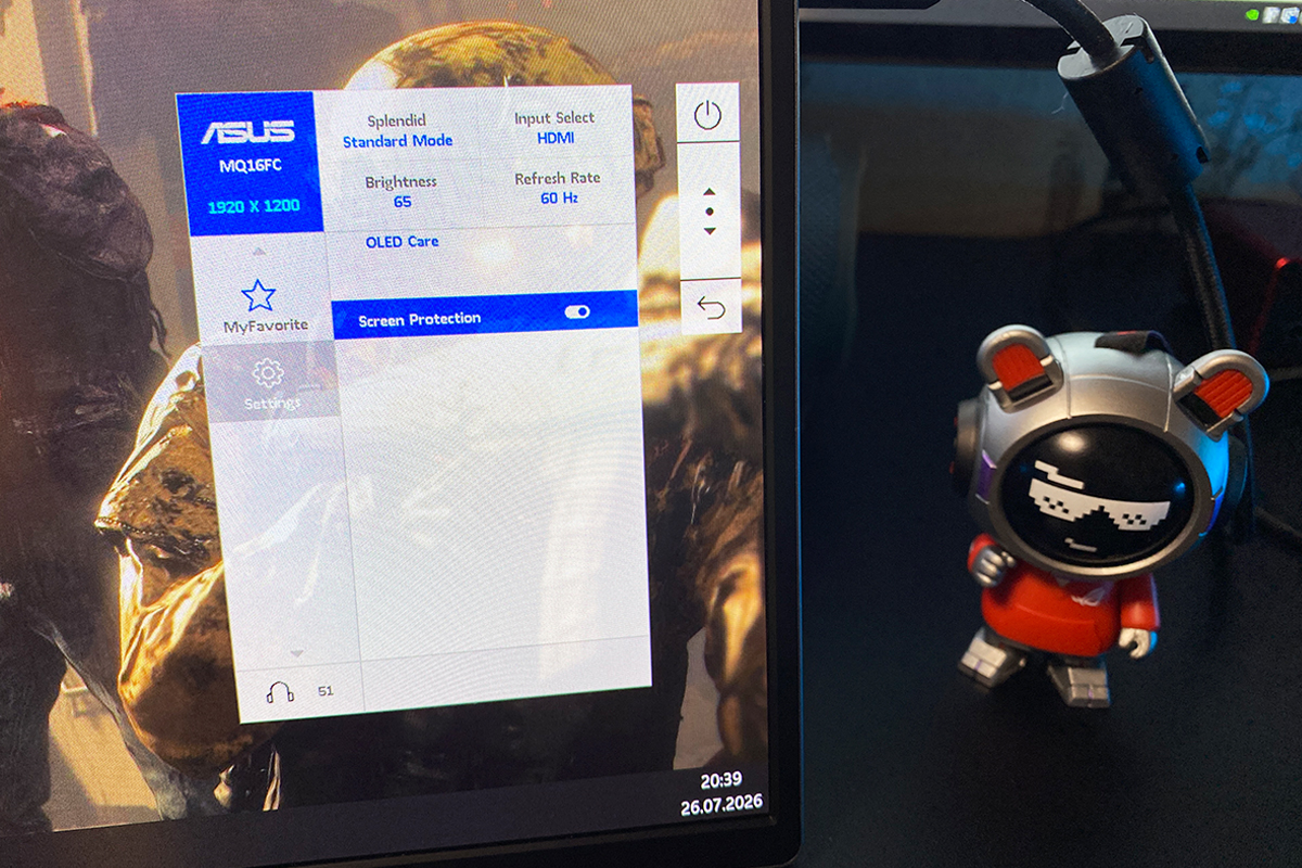 ASUS ZenScreen OLED MQ16FC