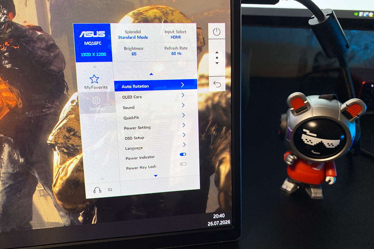 ASUS ZenScreen OLED MQ16FC