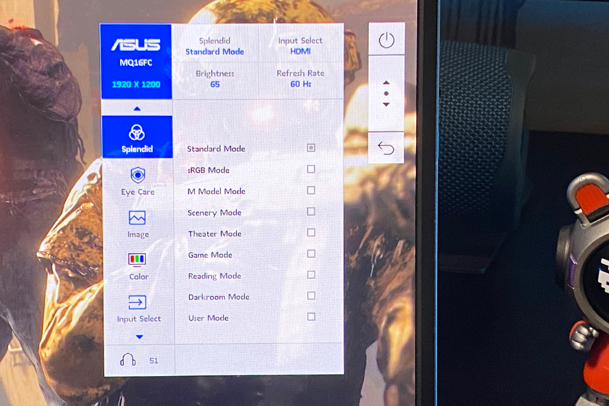 ASUS ZenScreen OLED MQ16FC
