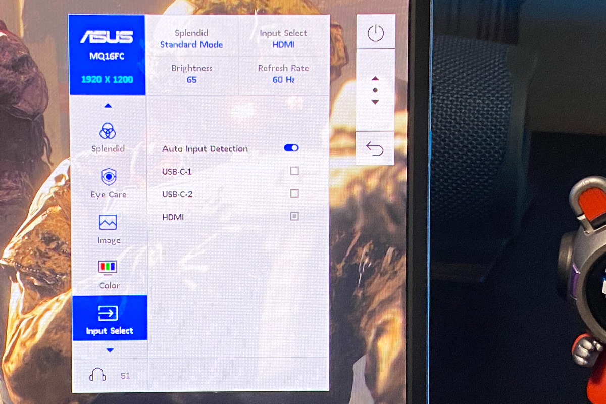 ASUS ZenScreen OLED MQ16FC