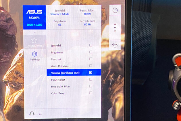 ASUS ZenScreen OLED MQ16FC