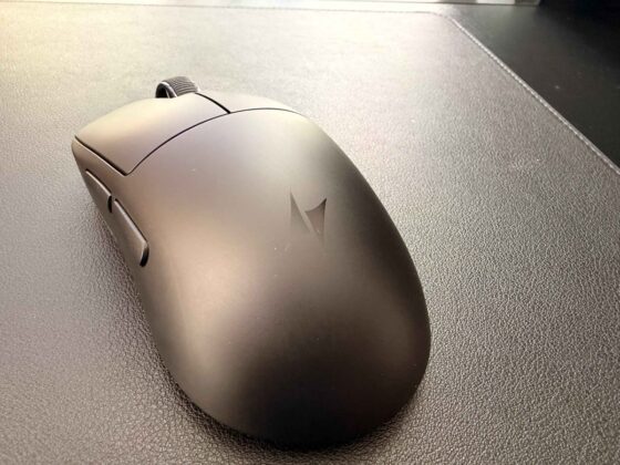 Rear three-quarter view of the ATK Dragonfly A9 Mini+ showing its curved shell and Dragonfly logo.
