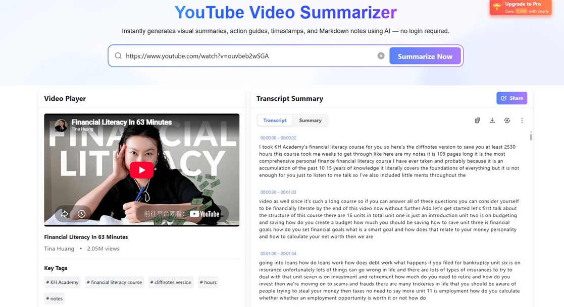 YouTube transcript generator YouTube transcript generator