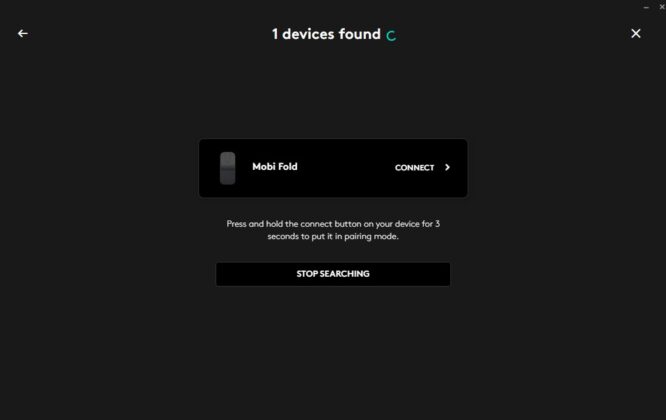 Logitech Mobi Fold - Logi Options+