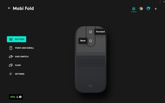Logitech Mobi Fold - Logi Options+