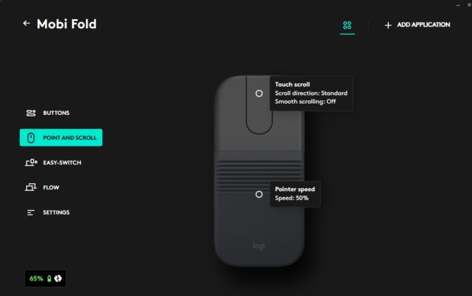 Logitech Mobi Fold - Logi Options+