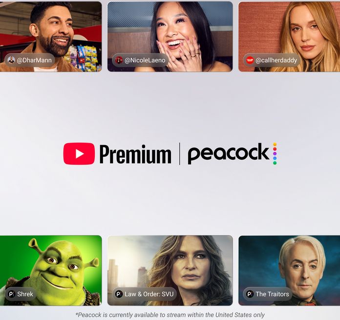 YouTube Peacock YouTube Peacock