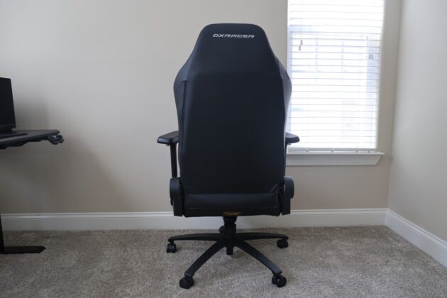 Rear view of the DXRacer Martian Pro XL gaming chair showing the backrest and rear adjustment mechanisms