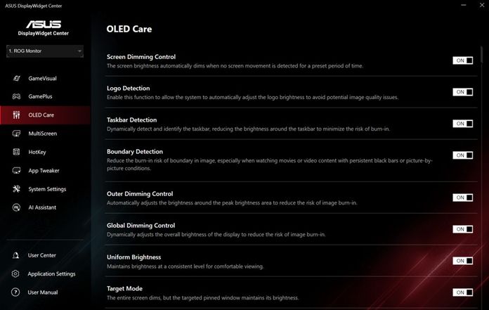 ASUS DisplayWidget Center ASUS DisplayWidget Center
