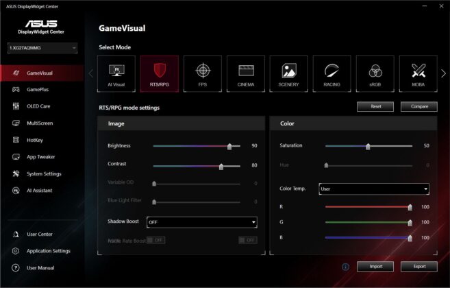 ASUS ROG Strix OLED XG27AQWMG