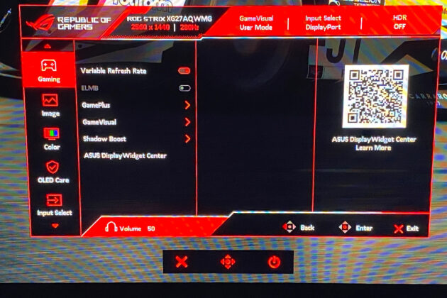 ASUS ROG Strix OLED XG27AQWMG