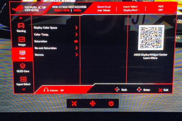 ASUS ROG Strix OLED XG27AQWMG