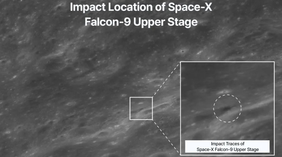 Космічний краш-тест: Чому неконтрольоване падіння Falcon 9 на Місяць стурбувало вчених Космічний краш-тест: Чому неконтрольоване падіння Falcon 9 на Місяць стурбувало вчених