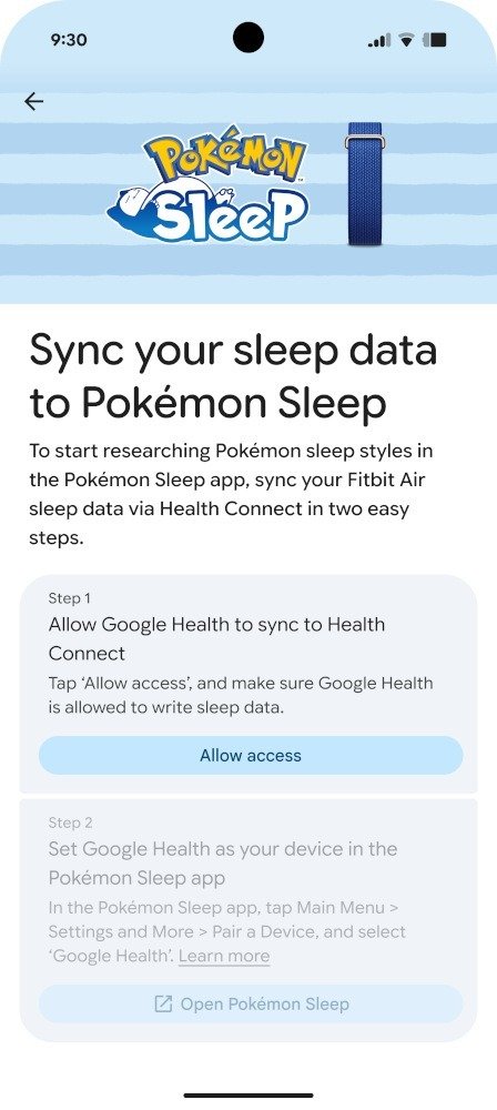 Fitbit Air Pokémon Sleep Edition 