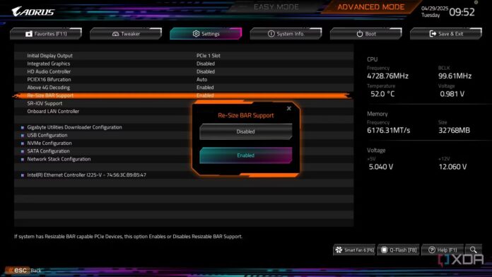 NVIDIA Resizable Bar NVIDIA Resizable Bar