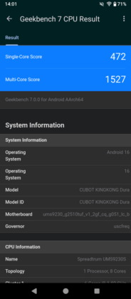 Cubot KingKong Dura