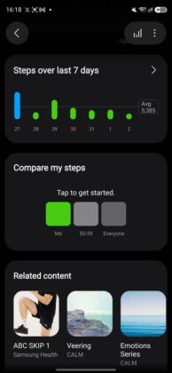 Samsug Galaxy Watch Ultra2 — Samsung Health