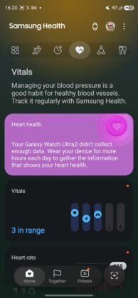 Samsug Galaxy Watch Ultra2 — Samsung Health