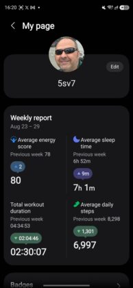 Samsug Galaxy Watch Ultra2 — Samsung Health