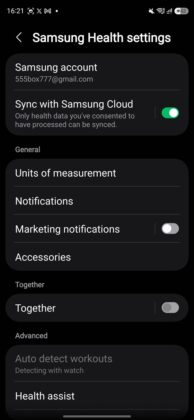 Samsug Galaxy Watch Ultra2 — Samsung Health