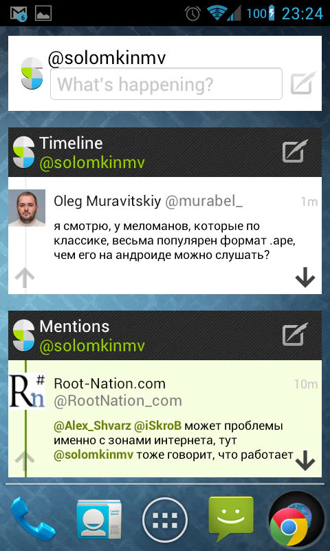 [Android] Обзор твиттер-клиентов нового поколения